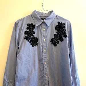 Ralph Lauren Lace Detail Dress Shirt